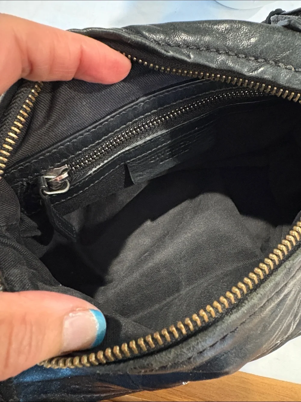 Authentic Pandora Mini Wrinkled Leather Crossbody